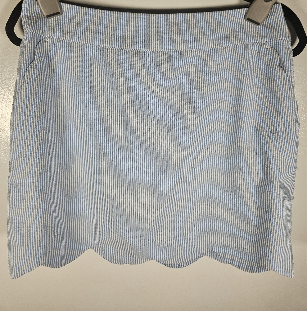 Vineyard Vines Blue and White Skirt with Nautical Stripes